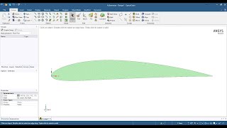 How to draw airfoil in Ansys spaceclaim [upl. by Valentine]