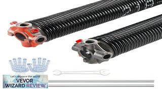 VEVOR Garage Door Torsion Springs Pair of 0218 x 2 x 24inch Review [upl. by Ihcekn]