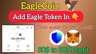 How to Import Eagle Coin In Trust And Metamask Wallet  Complete details about eagle coin [upl. by Letnuahs111]