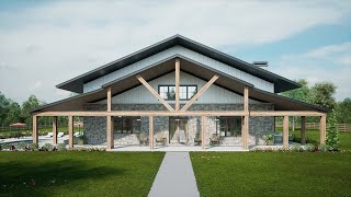 Custom Barndominium  Shop House  Leffler Residence [upl. by Yeleak826]