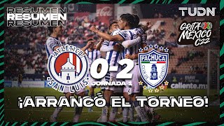 Resumen y goles  Atl San Luis 02 Pachuca  Grita México C22  J1  TUDN [upl. by Philippe]