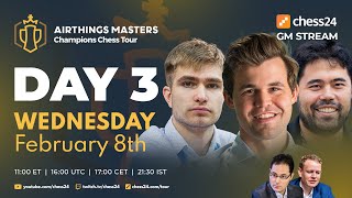 Airthings Masters Day 3 ft Carlsen Nakamura amp So  Leko amp Gustafsson [upl. by Aicilyhp]