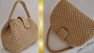 quotDEVAquot Bag Punto Canestro Doppio  VIDEO TUTORIAL di MelCbags [upl. by Salvucci460]