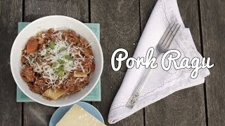 DINNER PARTY RECIPES  Melt In Your Mouth Pork Ragu Recipe [upl. by Anais410]