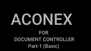 What is Aconex Basics I Sabir Saifi [upl. by Anairt]