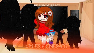 BF and GF React  FNF 2FILES  OneShot  Blueballs incident  The Trollge Files  FNF Mod [upl. by Naletak797]