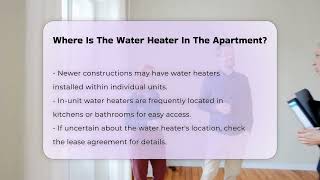 Where Is The Water Heater In The Apartment  CountyOfficeorg [upl. by Roosnam]