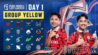 2024 PMGC LEAGUE  GROUP YELLOW DAY 1  PUBG MOBILE GLOBAL CHAMPIONSHIP  RESTREAM [upl. by Eikram]