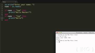 Lua Tutorial 5 If and Else [upl. by Eihtak]