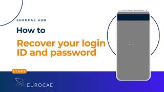 How to recover your login ID and password EUROCAE Hub [upl. by Tidwell781]