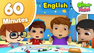 Omar amp Hana English 50 Minutes Compilation  Islamic Series for Kids [upl. by Inihor245]