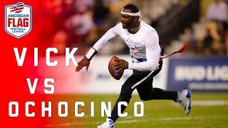 Flag Football Highlights Semifinals Game 2 Ochocinco takes on Michael Vick  NFL [upl. by Dwain316]