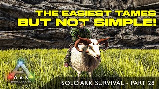 Taming my first sheep is easier said than done Solo Ark Survival part 28 [upl. by Dagley56]