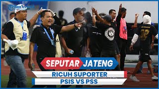 Kericuhan Suporter Laga PSIS Semarang VS PSS Sleman Selesai Lebih Cepat [upl. by Nelra]