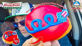 Krispy Kreme® Firework Cookies amp Kreme Filled Doughnut Review 🎆🍩  theendorsement [upl. by Notneuq]