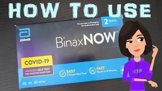 BinaxNOW COVID19 Antigen Self Test How To  Quick Guide [upl. by Nalyr]