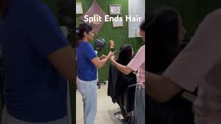 Split Ends Hair youtubeshort haircare haircutting shortvideo suscribemychannel [upl. by Ennylcaj]