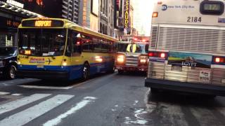 FDNY RESCUE 1 RESPONDING SIRENS amp AIR HORNS BLAZING ON W 42ND ST IN TIMES SQUARE MANHATTAN [upl. by Emiline]