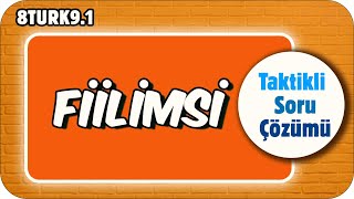 Fiilimsi  Taktikli Soru Çözümü 📙 tonguçCUP 1Sezon  8TURK91 [upl. by Corwin]