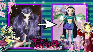 Let’s Reroot My Disney Store Hay Lin D  WITCH Doll Makeover [upl. by Zeugirdor]