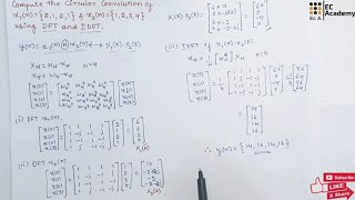 DSP33 Problem on circular convolution using dft amp idft in digital signal processing  EC Academy [upl. by Irtimid]