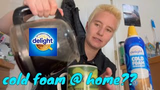 Cold Foam Creamer REVIEW International Delight [upl. by Valaria]