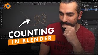 NUMBER COUNTING ANIMATION in Blender Best Way to Learn [upl. by Chandler]