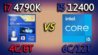 i5 12400 vs i7 4790K  Benchmark and test in 6 Games 1080p [upl. by Malik294]