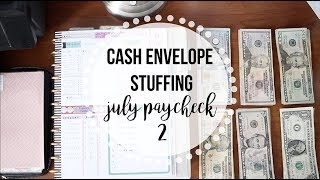 Stuffing my CASH ENVELOPES  July Part 2 [upl. by Annoved]