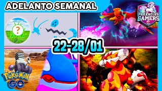 🗓️ ADELANTO SEMANAL DEL 22 al 28 de ENERO en UN MINUTO O DOS  Pokémon GO [upl. by Sibyl]