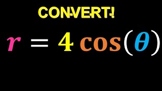 Graph r4costheta convert to rectangular coordinates first [upl. by Leigh385]