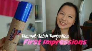 First Impressions  Rimmel Match Perfection  Asia Jade Walker [upl. by Dub]