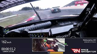 Renault RS01 GT3 24h Rennen 2018 Hot Lap Onboard Qualifying [upl. by Yeltneb362]