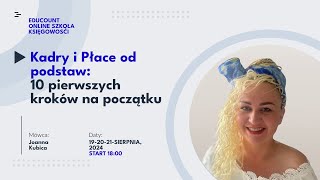 3 webinar quotBłędy ewidencji w Kadrach i Płacachquot [upl. by Lulita]