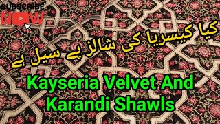 Kayseria Beautiful Shawls collection Krandi Shawls Velvet Shawls Brand vlogs [upl. by Reinnej]