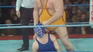 1975 BIG DADDY REMOVES MASK OF KENDO NAGASAKI [upl. by Hertzfeld]