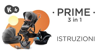 Passeggino 3 in 1 PRIME di Kinderkraft  Manuale d’uso [upl. by Notlrak]