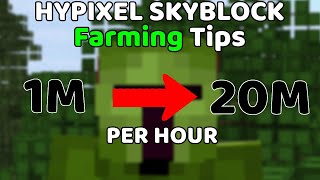 Best Farming Tips For Hypixel Skyblock [upl. by Nivalc737]