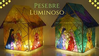 𝗖𝗼𝗺𝗼 𝗛𝗮𝗰𝗲𝗿 𝘂𝗻 PESEBRE LUMINOSO 𝘆 MODERNO 𝗰𝗼𝗻 𝗧𝗮𝗽𝗮𝘀 𝗱𝗲 𝗖𝗱´𝘀 𝘆 𝗟𝗮𝗰𝗮 𝗩𝗶𝘁𝗿𝗮𝗹 🎄 [upl. by Lathe]