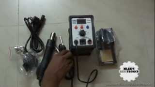 Unboxing 2 in 1 Soldering and SMD rework station Rebranded Atten 8586 [upl. by Immot]