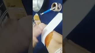 Wax karny ka asan Tariqa  how to apply face wax viralvideo shortvideo trending [upl. by Ait]