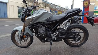 2021 Honda CB125R Neo Sports Café  Pearl Smoky Grey [upl. by Latona]