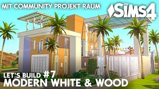 YouTuber Zimmer  Modern White amp Wood Villa 7  Die Sims 4 Haus bauen deutsch [upl. by Sivad]