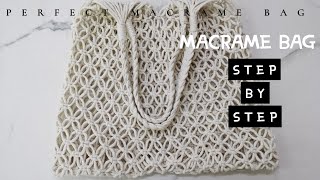 Macrame Bag  DIY KIT  Step by Step Tutorial Easy for Beginners [upl. by Craggy]