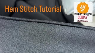 Hem stitch tutorial hemstitch tutorial sobiayfashion sy sewing [upl. by Bara388]