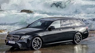 Mercedes E43 AMG Estate Obsidian Black  Drive and Design [upl. by Einneg]