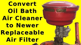 Convert Oil Bath Air Cleaner to Newer Replaceable Air Filter on Ford Flathead V8 [upl. by Sharia]