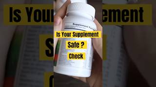 Think Your Supplement Is Safe Here’s How to Know for Sureshorts [upl. by Files]