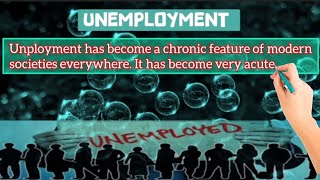 Essay on unemployment  The negative effects of unemployment  Causes of unemployment [upl. by Reynold]