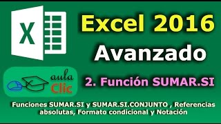 Excel 2016 avanzado 2 Crear una factura Función SUMARSI [upl. by Oshinski]